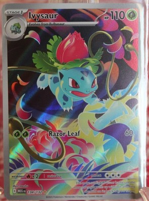 Ivysaur 134/132 Me01: Mega Evolution Holo rare illustration Pokemon TCG