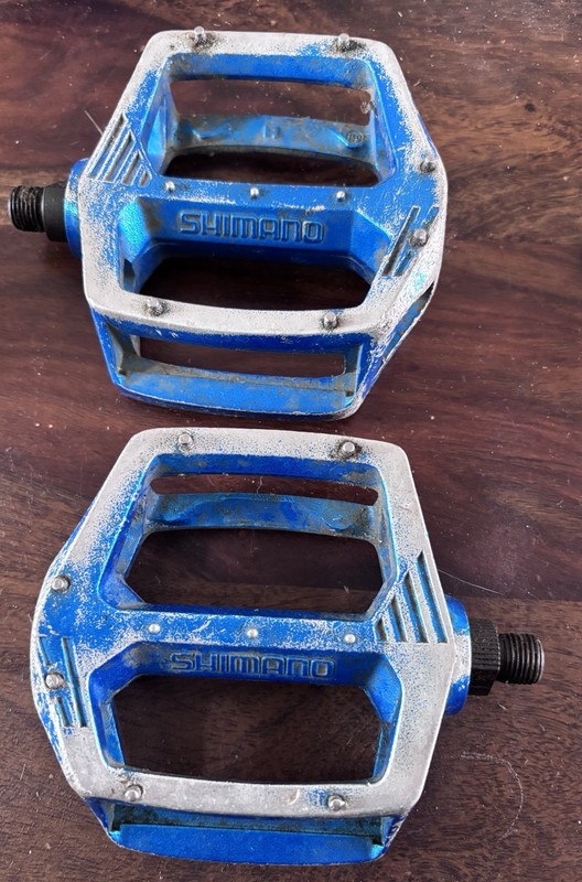 vintage 1980s Shimano DX platform pedals (model PD-MX10)