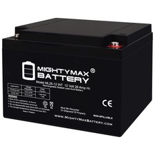 Mighty Max 12V 26AH INT Replacement Battery Compatible with Exide S26R