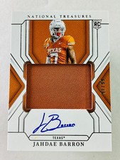 JAHDAE BARRON 2025 Panini Collegiate National Treasures Rookie Patch Auto /99