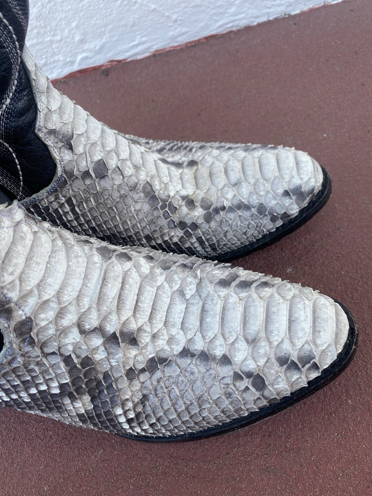 Dan Post Python Boots Genuine Men Size 10.5D - image 5