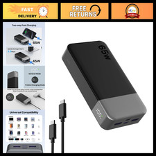 20000mAh Portable Power Bank, 65W Fast Charging, High-Capacity Charger