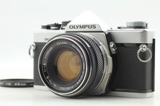  Exc 5 Olympus OM-2 silver 35mm Film Camera SLR Zuiko 50mm F1.8 Lens From JAPAN