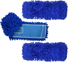 18 Inch Microfiber Dust Mop | Small Washable Commercial Mop Head Replacement, Pa