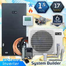 ACiQ Essentials 1.5 Ton Central Heat Pump Inverter Split System, R32 AC Kit