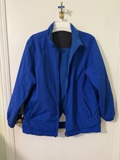 Boys LL Bean Blue Reversible Jacket Winter Waterproof XL 18-20