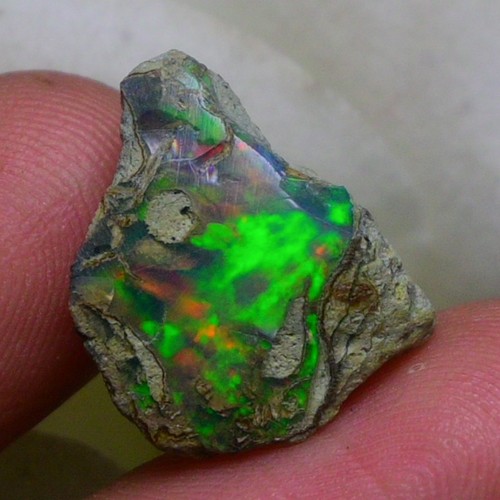 Black Opal Rough 5.45 Carats, Smoked Ethiopian Welo Opal Rough, Fire Opal Raw