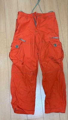 MOLECULE Orange Cargo Pants Size S 27-31 Men's Fashion
