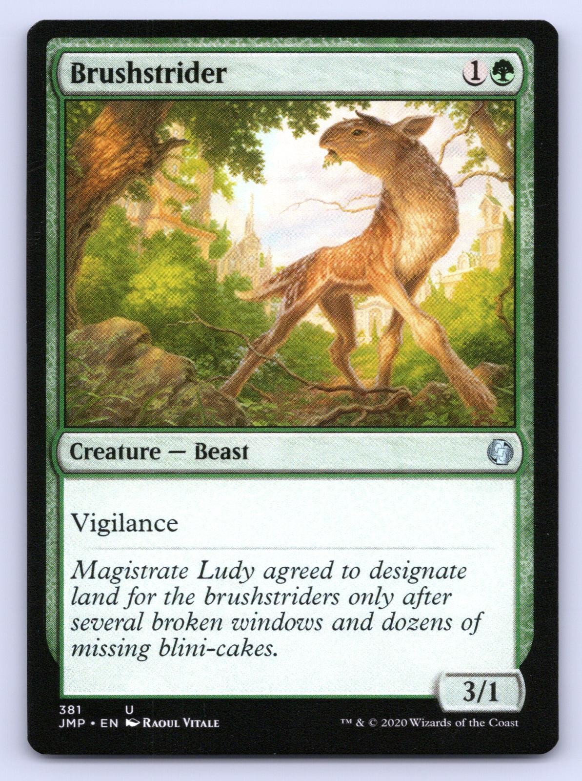 Brushstrider 381 Uncommon Jumpstart Magic: The Gathering Near Mint