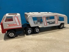 Vintage Tonka Semi Carrier Hauler Semi Truck Transporter 20" Pressed Steel Model