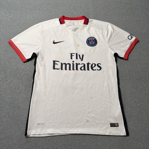 Nike Paris Saint-Germain Jersey Mens Large 10 Kylian Mbappe 2015 Away Kit Futbol