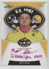 2014 Leaf US Army All-American Bowl Tour Purple Ink 1/1 Matt Elam Auto 0b2