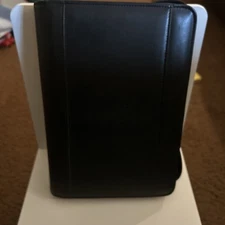 Franklin Covey 365 Black Planner Zip Around 7 Ring Binder 10 X 8 Classic Inserts