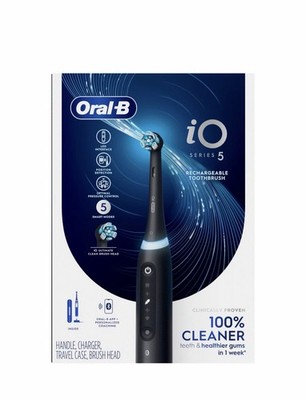 Oral-B iO Series 5 Rechargeable Electric Toothbrush Black NEW SEALED