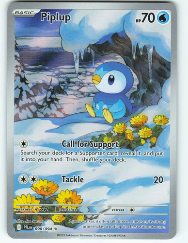 Piplup - Illustration Rare - 98/94 Phantasmal Flames - Pokémon TCG - 2025