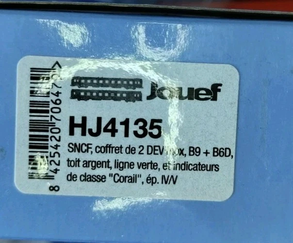 Jouef HJ4135 SNCF Set Inox Dev B9+B6d - Image 2 of 4