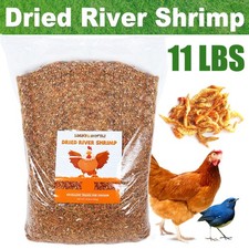 11LBS Premium Dried River Shrimp Non-GMO Reptile Poultry Chicken Duck Treat Food