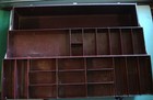 KENNEDY Fishing Tackle Lures Metal Tool Box Heavy Duty Clean 2 Trays 22 1/4" W — photo 3