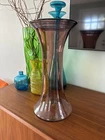 New ListingVintage Blenko Glass 8993 Large Dusty Rose Cobalt Blue Vase