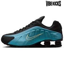 Nike Shox R4 Running Shoes Men's Black Green - IF4849-500 New Size