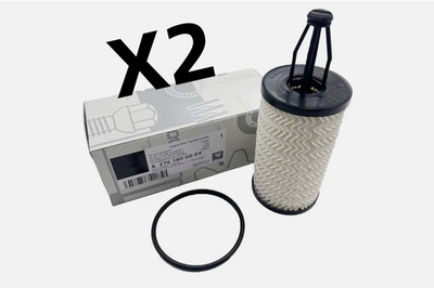 #ad 2x MERCEDES Genuine C CL CLS E GL GLC GLE GLK ML R S Engine Oil Filter Kit $11.39