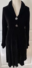 90s Kamellia By Desire Silk Velvet Empire Waist Dress Fairy Whimsy Goth Large