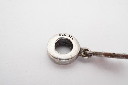 Pandora Sterling Silver 925 Pink Cubic Zirconia Awareness Ribbon Charm - 第 7/10 張圖片