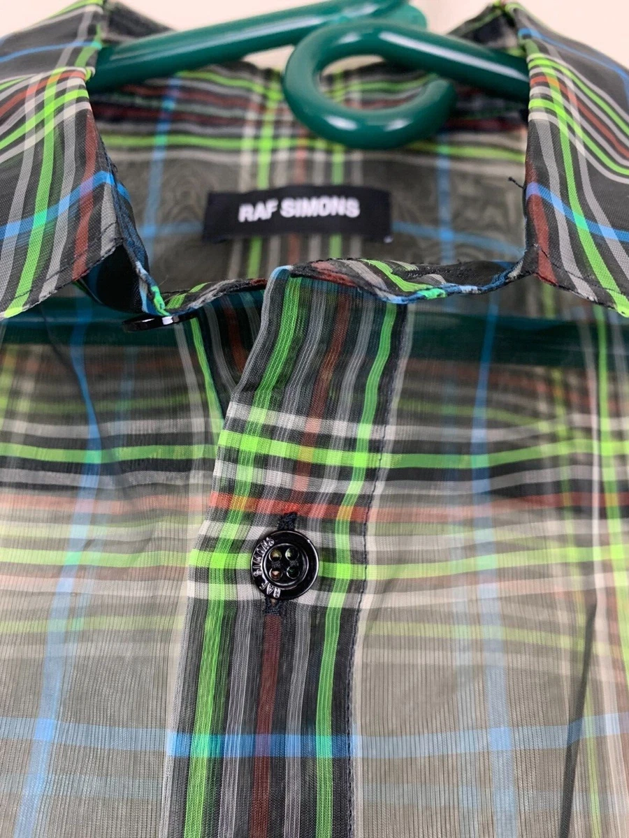 Raf Simons Sheer Oversized Shirt (Green, size 48)