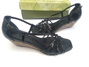 J-Renee-Women-039-s-Rita-open-toe-slingback-wedge-sandal-Sz-10-N-D05