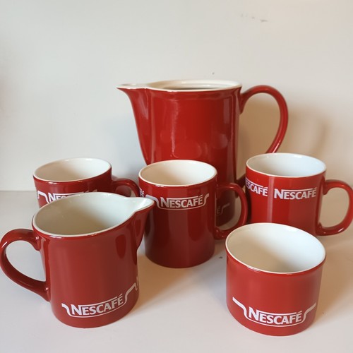Kilncraft Red Nescafe Coffee Set / Choose Item - Picture 3 of 15