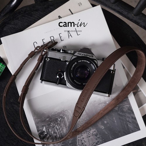 Bandoulière en cuir Cam-in Swift pour appareil photo avec épaulière réglable et sangle de cou - Photo 5 sur 41