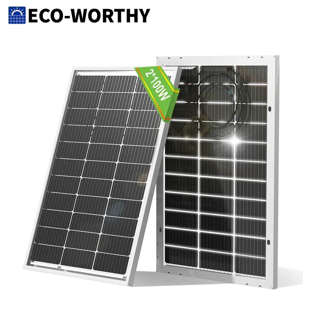 ECO-WORTHY ECOM-100W ソーラーパネル 100W 2枚セット Amazon.com: ECO-WORTHY 2pcs 100 Watt Solar Panels