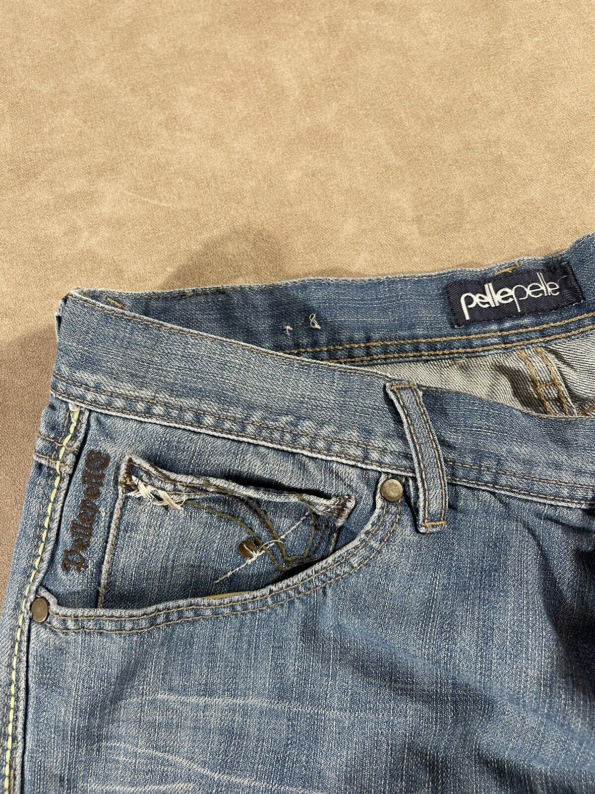 Vintage Pelle Pelle Jeans Y2K Medium Wash Denim S… - image 2