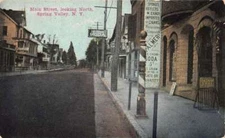 Spring Valley New York Main Street Looking North Vintage Postcard AA63522