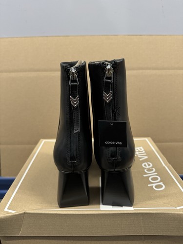 Dolce Vita Damen Schwarz Fifi H2O Weite Stiefeletten Leder Größe 8,5 Neu - Bild 4 von 8