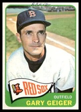 1965 Topps #452 Gary Geiger Boston Red Sox Low GradeLow Grade (MK)