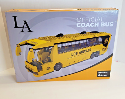 Cal State Los Angeles Bus Pro-Lion Brick Building Kit 459 Pcs Lego Compatible