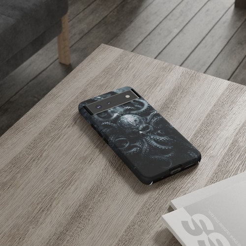 Black Ink Skull Octopus - Phone Case for iPhone, Galaxy, Pixel - 第 163/281 張圖片