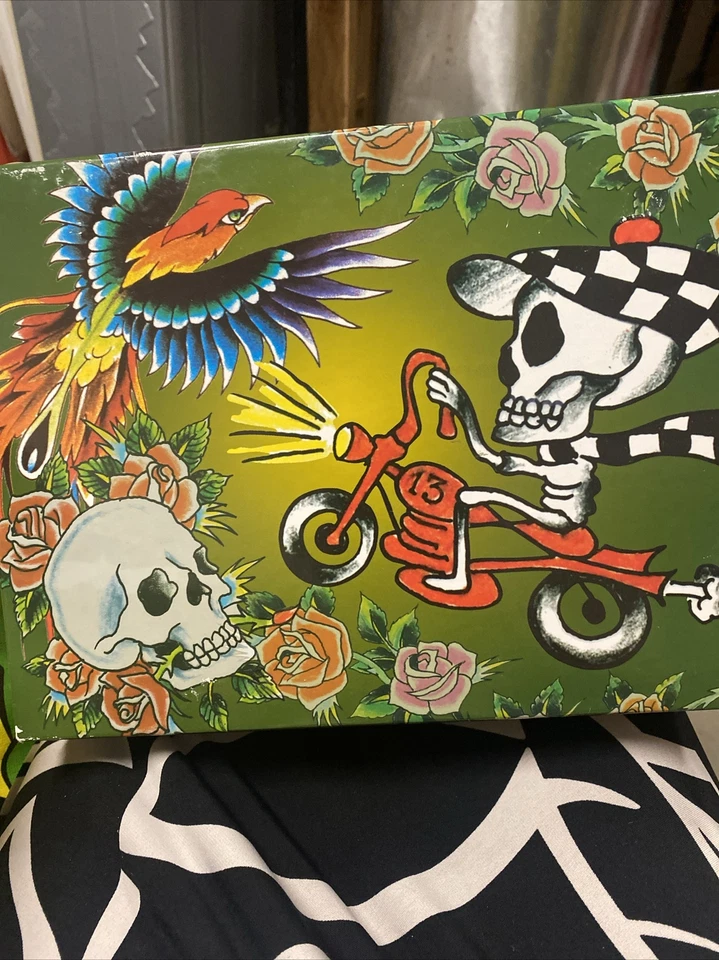 Ed Hardy Hombres Colonia Rápido 4 piezas GS 3,4 oz Spray Gel de Ducha Tigre Llavero Viaje Foto 2 de 3