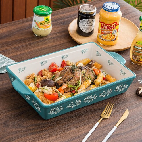 Casserole Dish Baking Dish Ceramic Lasagna Pan Bakeware Sets Baking Dishes 13... - Picture 3 of 6