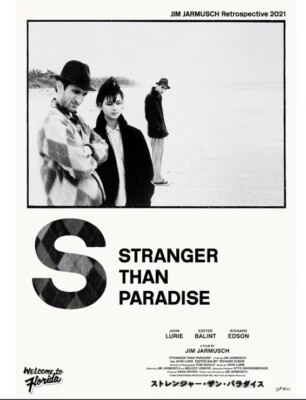 Jim Jarmusch Stranger Than Paradise original movie POSTER JAPAN B2 size 2021