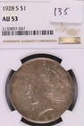1928-S Peace Dollar NGC AU-53 #7-047