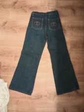 Youth 70s Original Girls Heart Pants Bell Bottoms Size Shown In Pictures