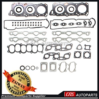 21番2つ、29番2つ Head Gasket Set for 90-96 Nissan 300zx Twin Turbo Infiniti J30 3.0