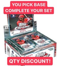 2024 Topps Chrome Baseball BASE 1 - 300 **You Pick** RC + VETS Complete Your Set
