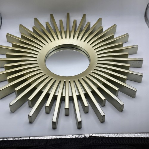 SUNBURST Starburst Gold Tone MIRROR Atomic Vintage Retro MCM 26 Cm Wall Hanging - Picture 8 of 10