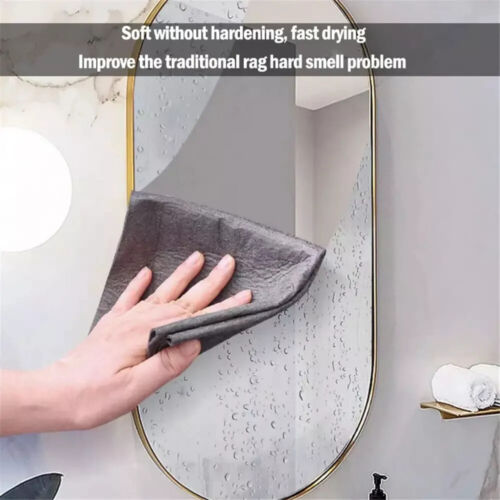 1-10 PCS EXTRA Thickened Magic Glass Cleaning Cloth Dishcloth Lint Free Polish - Picture 6 of 9