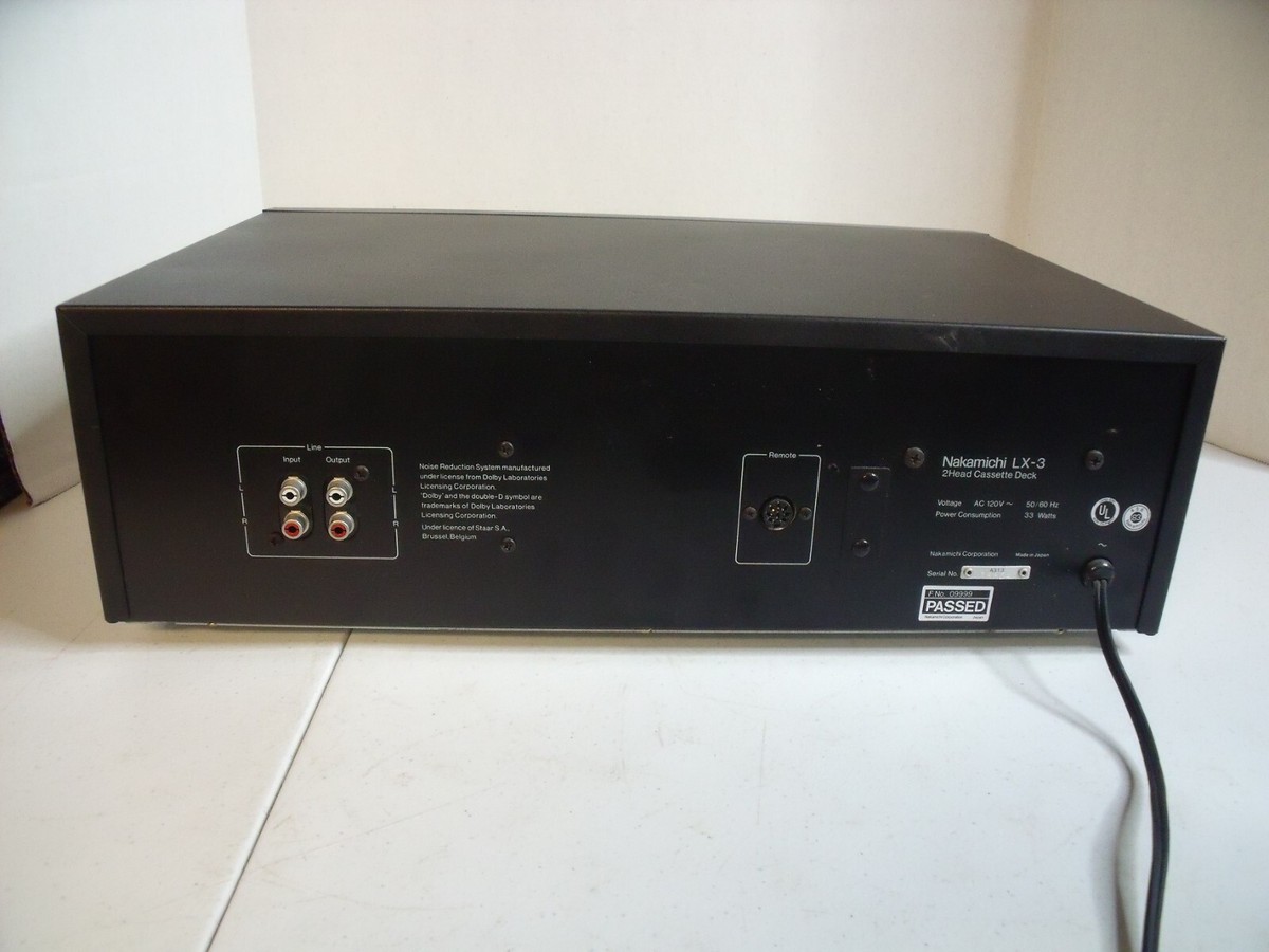 Vintage Nakamichi LX-3 Cassette 2 Head Tape Deck Tested/Works | eBay