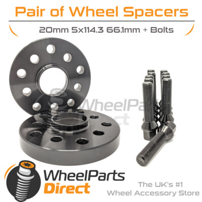 Wheel Spacers & Bolts 20mm for Renault Trafic [Mk3] 14-20 On Aftermarket Wheels