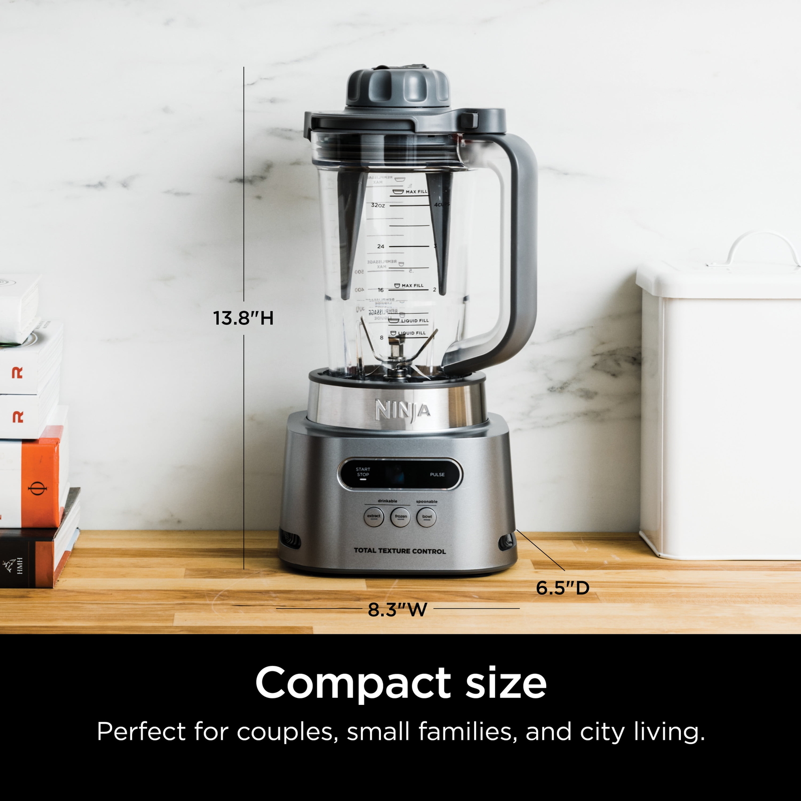 Ninja HIGHSPEED Blender Preset AutoiQ Programs 34 oz Pitcher Capacity